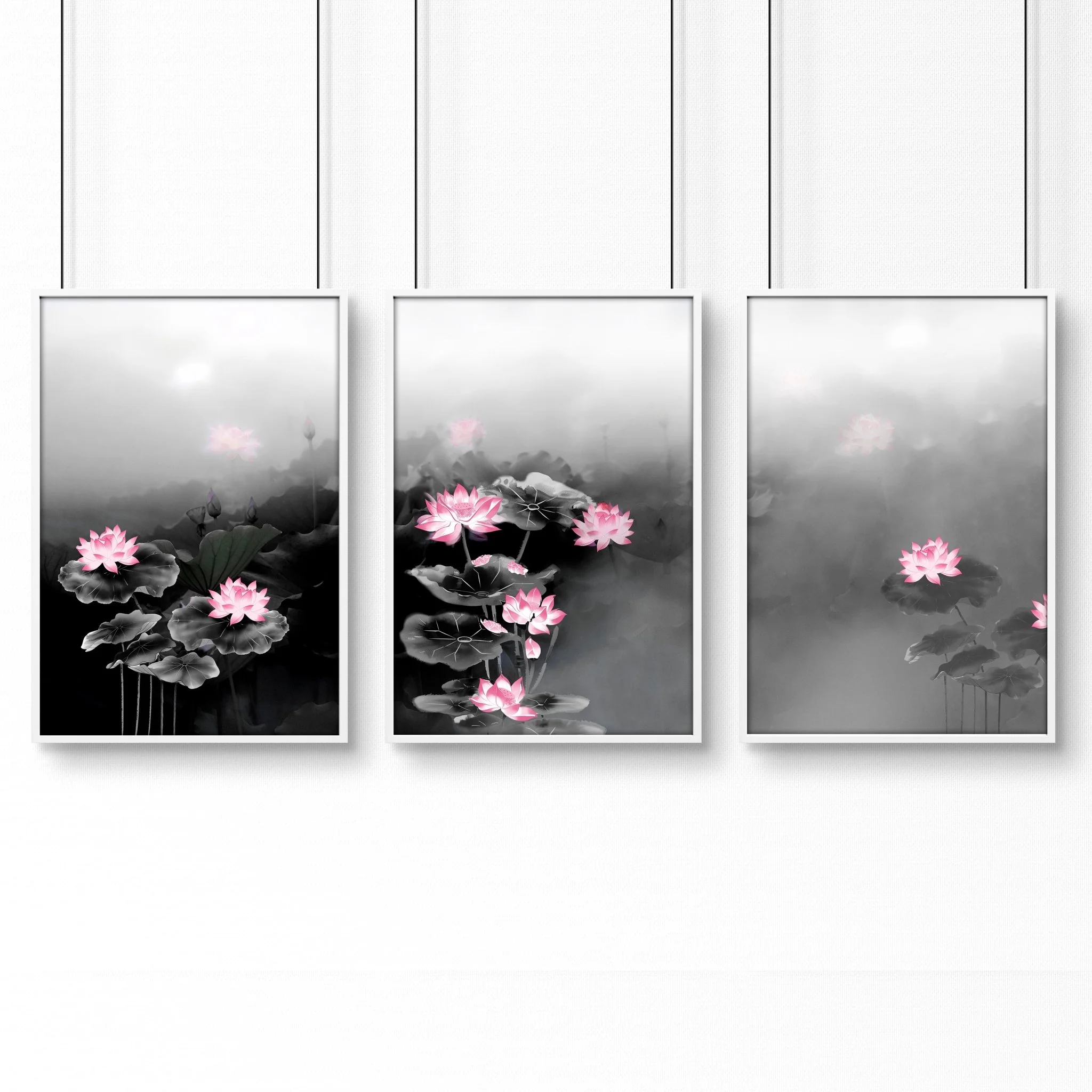 Japandi Interiors | Set of 3 Asian Inspired Wall art Prints - Image 11
