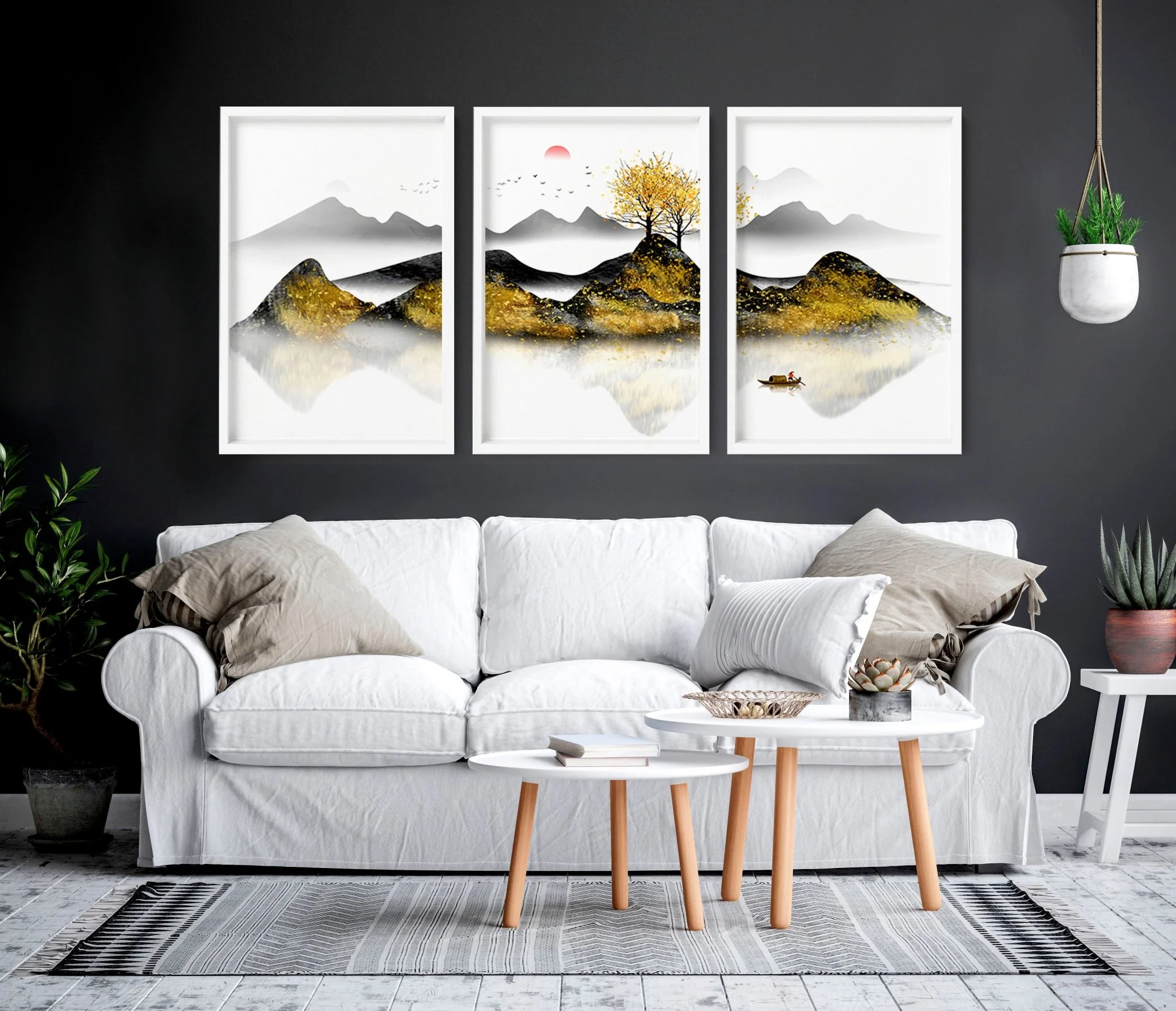 Japandi wall art | set of 3 framed wall art - Image 7