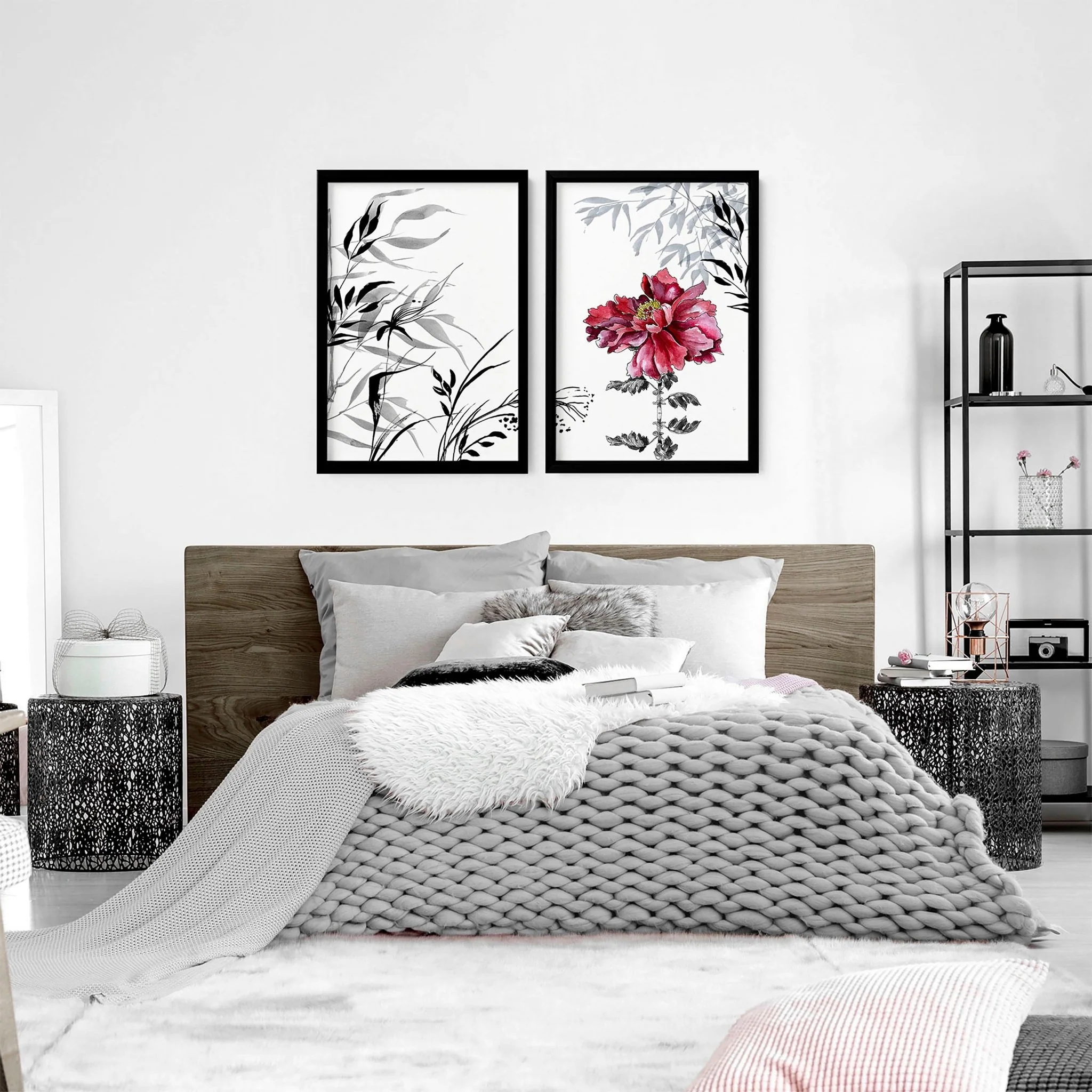 Art decor for walls | set of 2 Japanese wall art prints for bedroom - Image 6