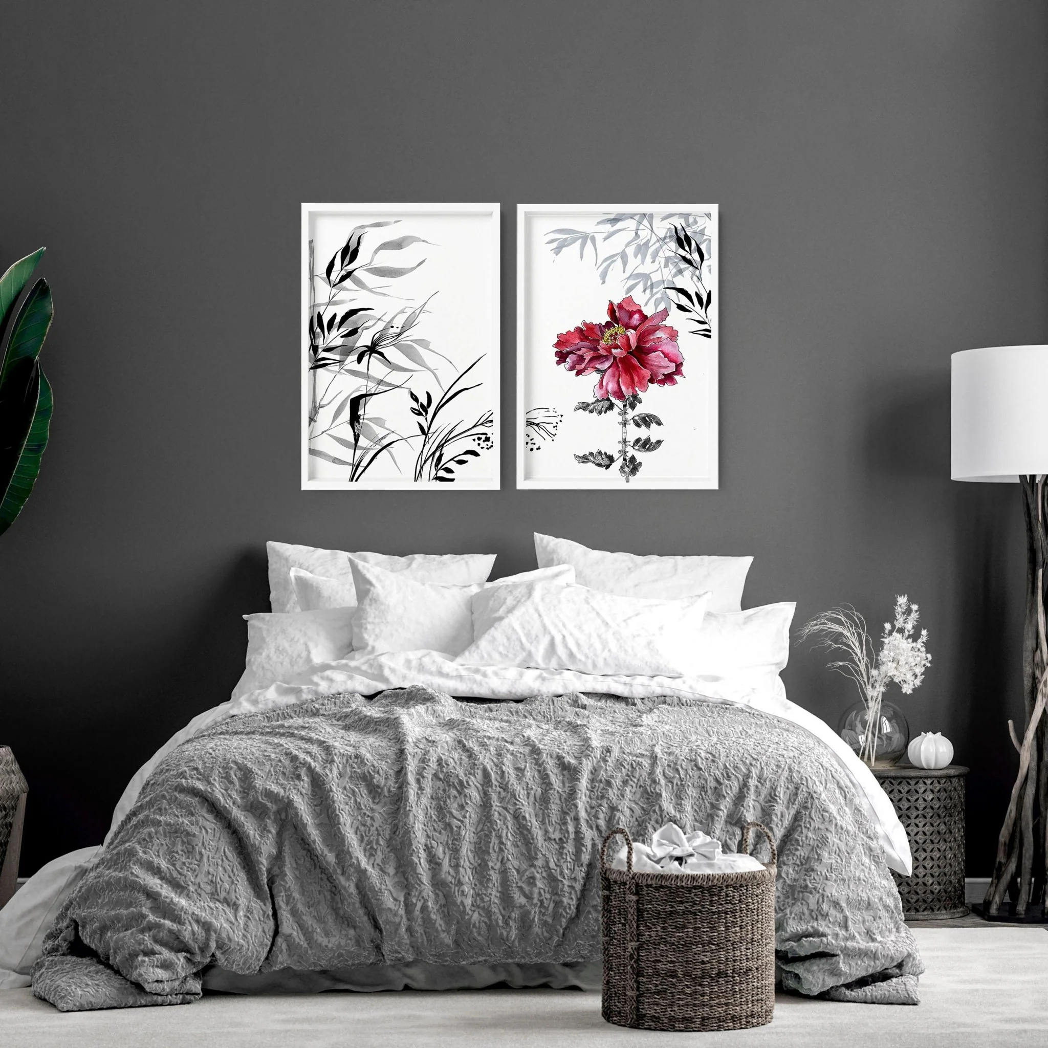 Art decor for walls | set of 2 Japanese wall art prints for bedroom - Image 7