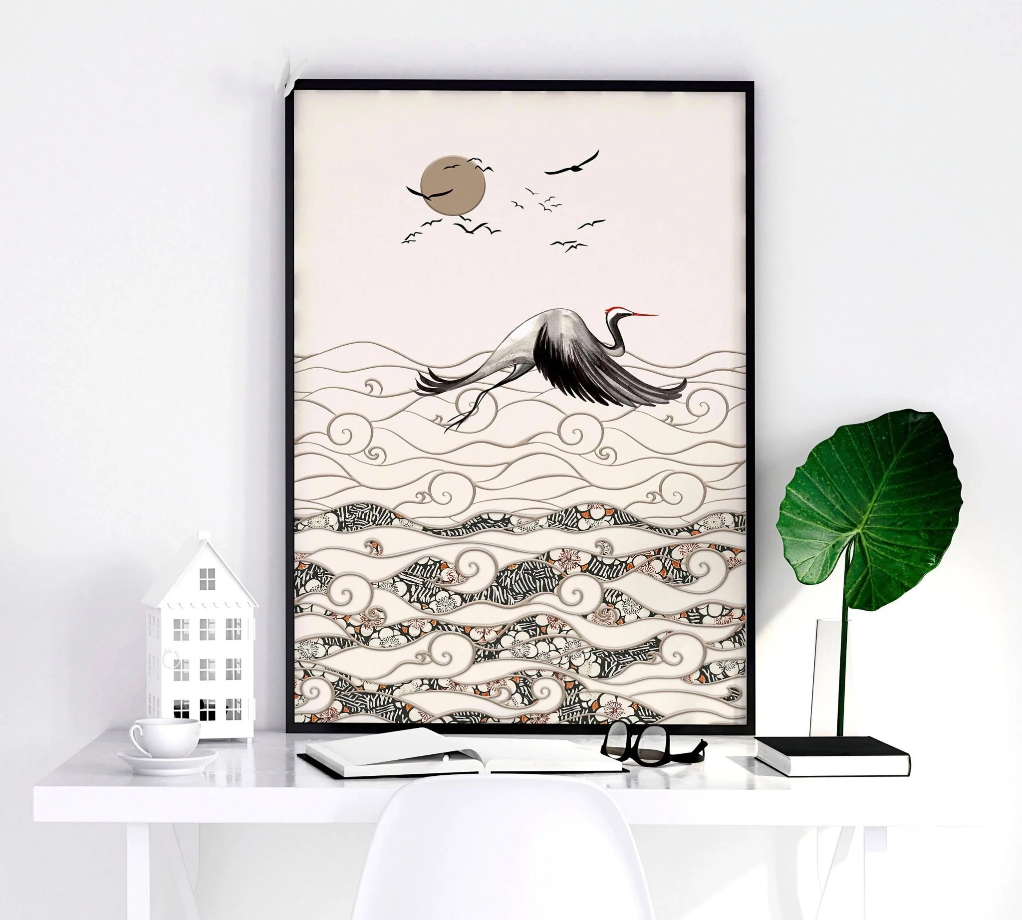 Japanese art print | Set of 2 wall art prints for living room - Image 7