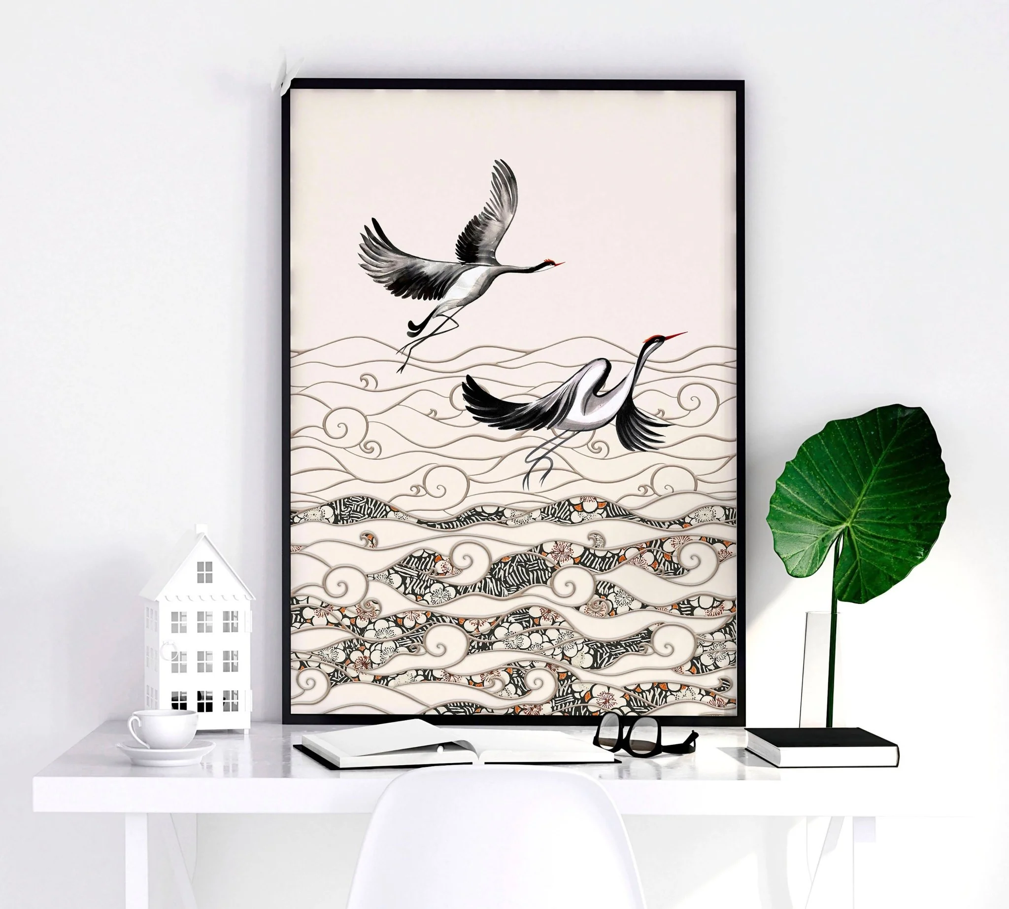 Japanese art print | Set of 2 wall art prints for living room - Image 8