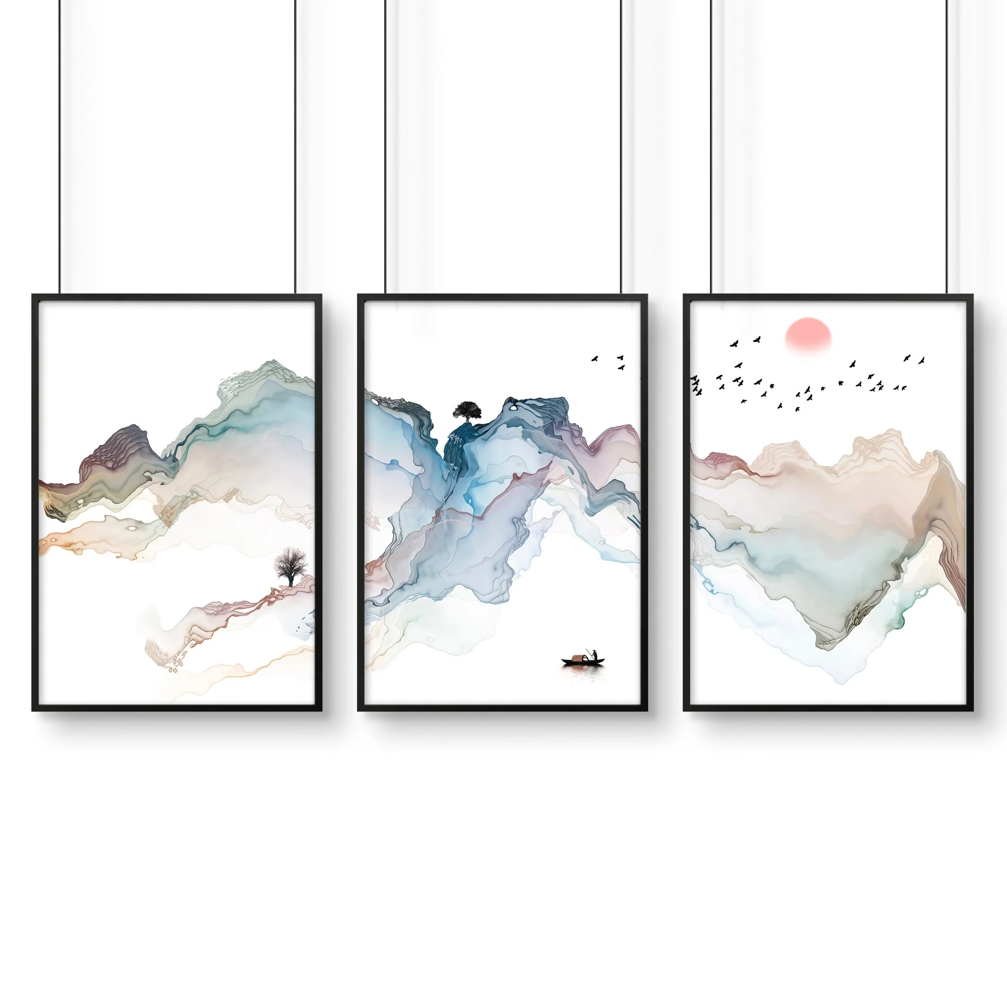 Japanese bedroom decor | set of 3 wall art prints - Image 9