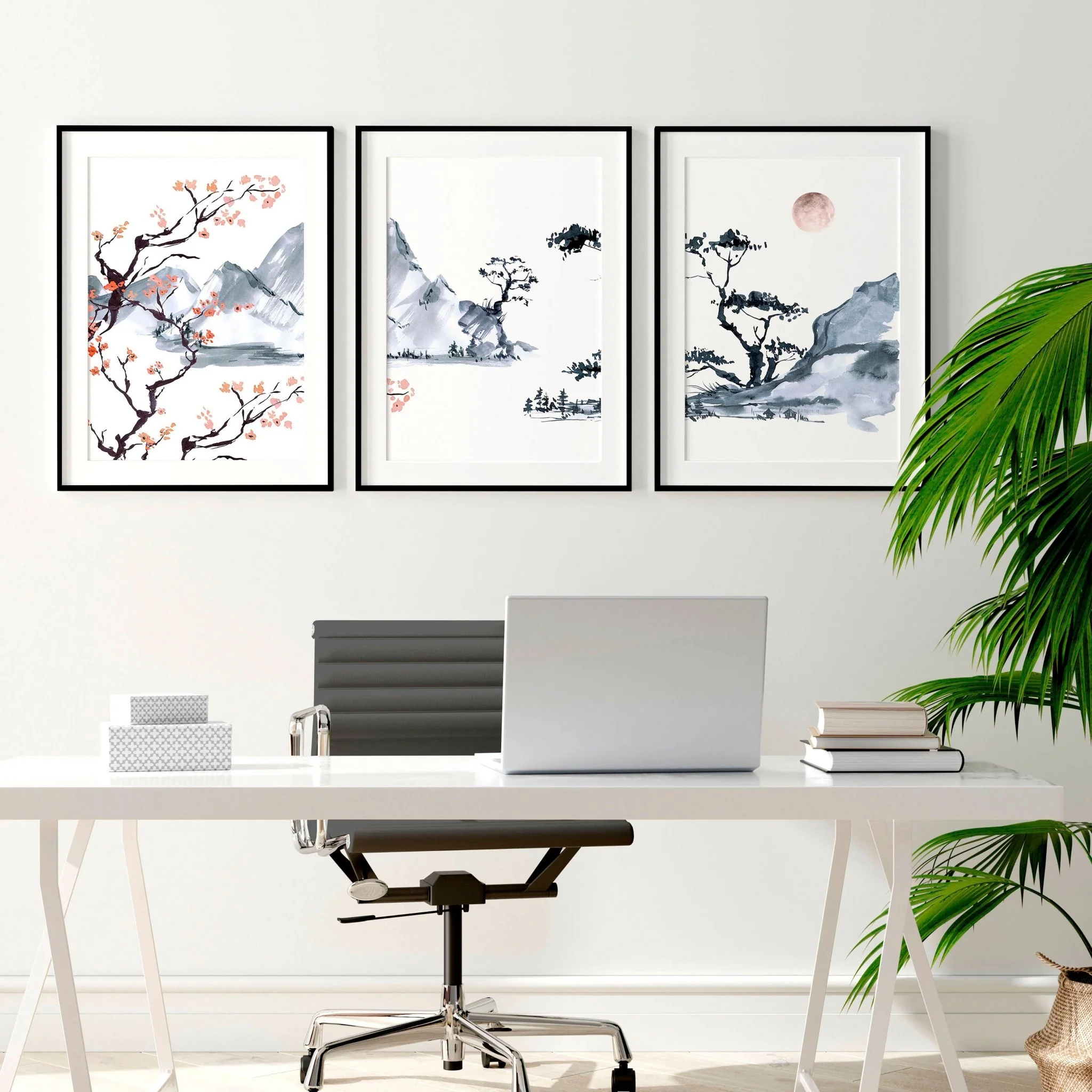 Japanese Cherry Blossom Art | set of 3 wall art prints - Image 7