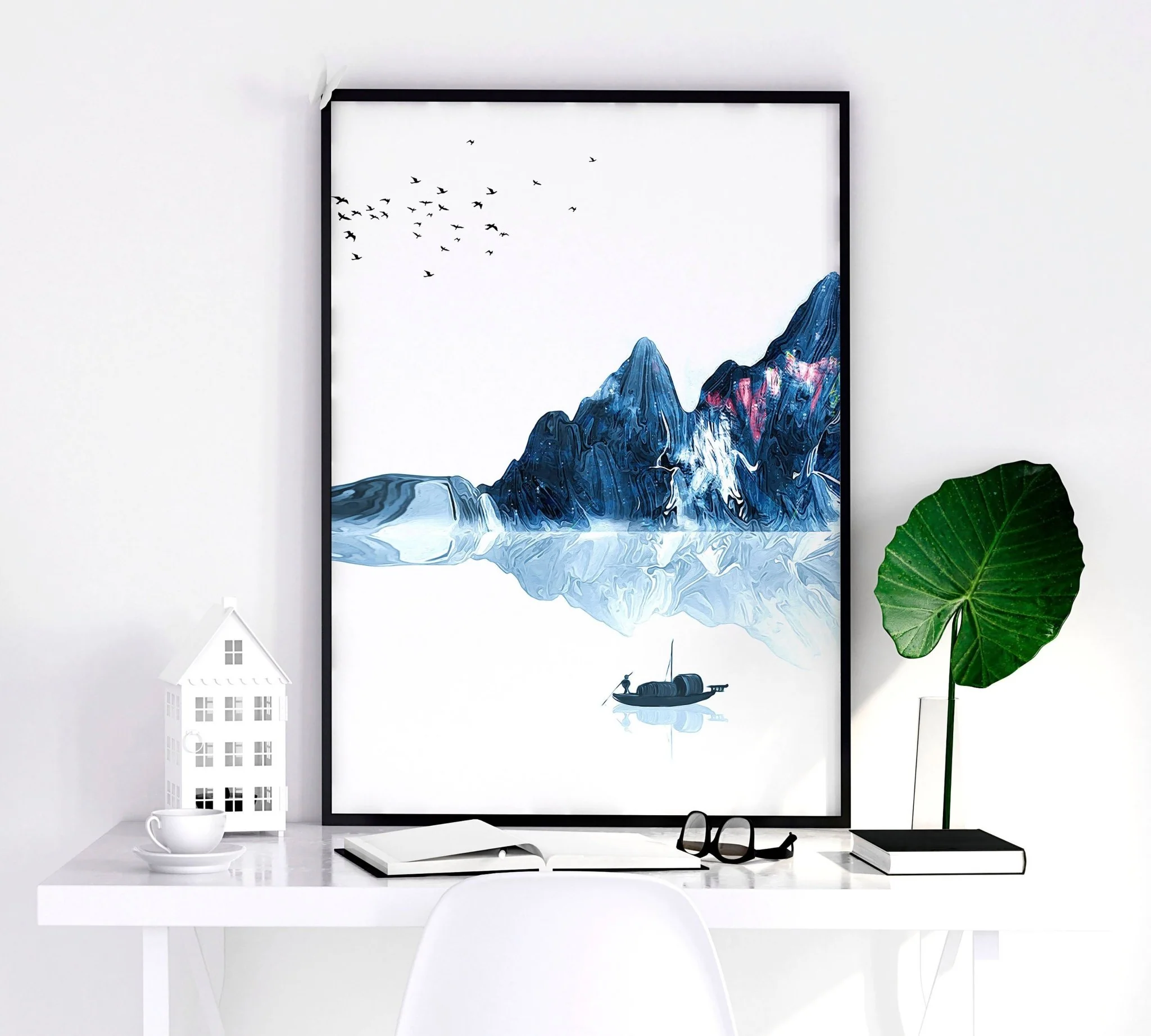 Framed wall art for living room | set of 3 Japanese wall art prints - Image 5