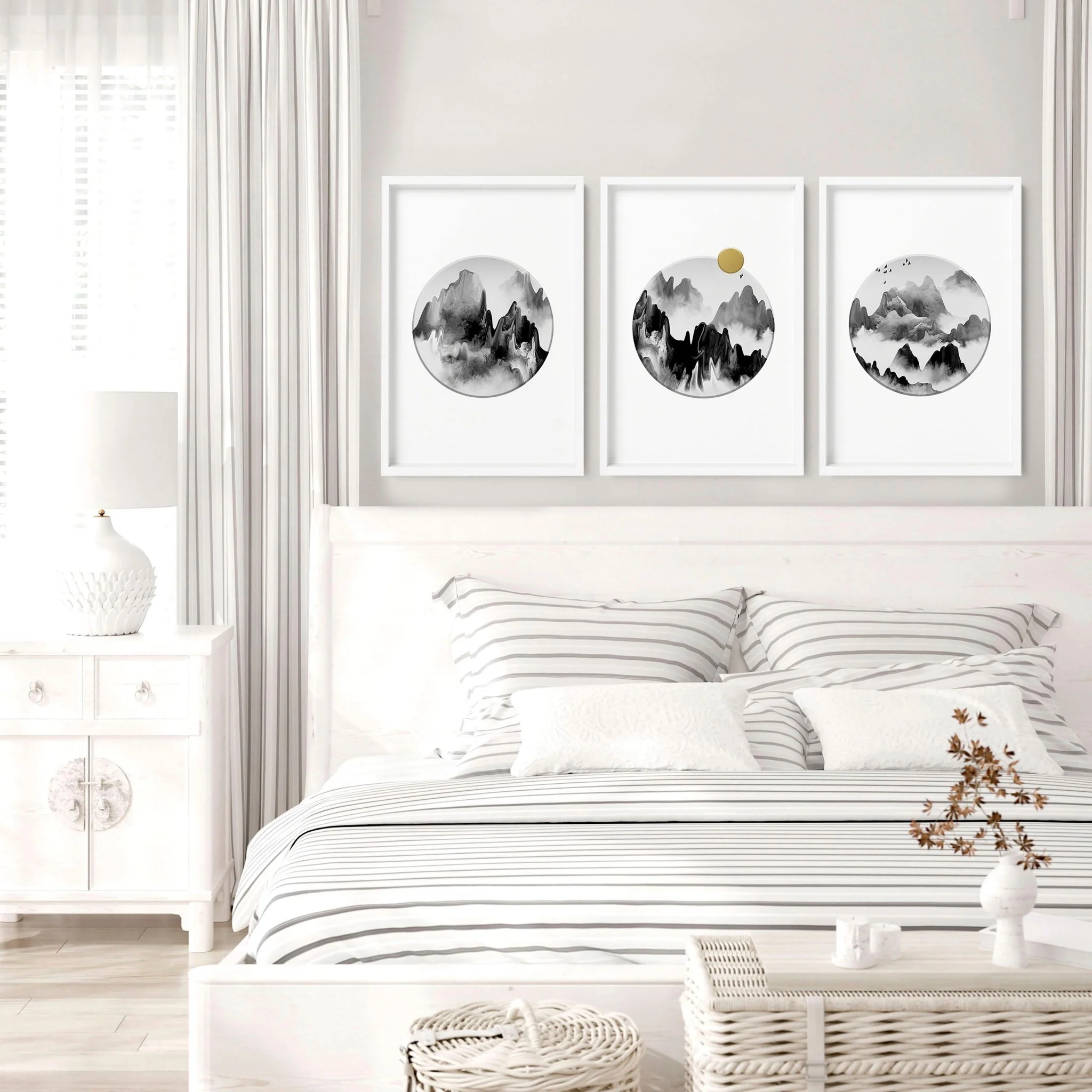 Japanese home decor | set of 3 wall art for bedroom - Image 7