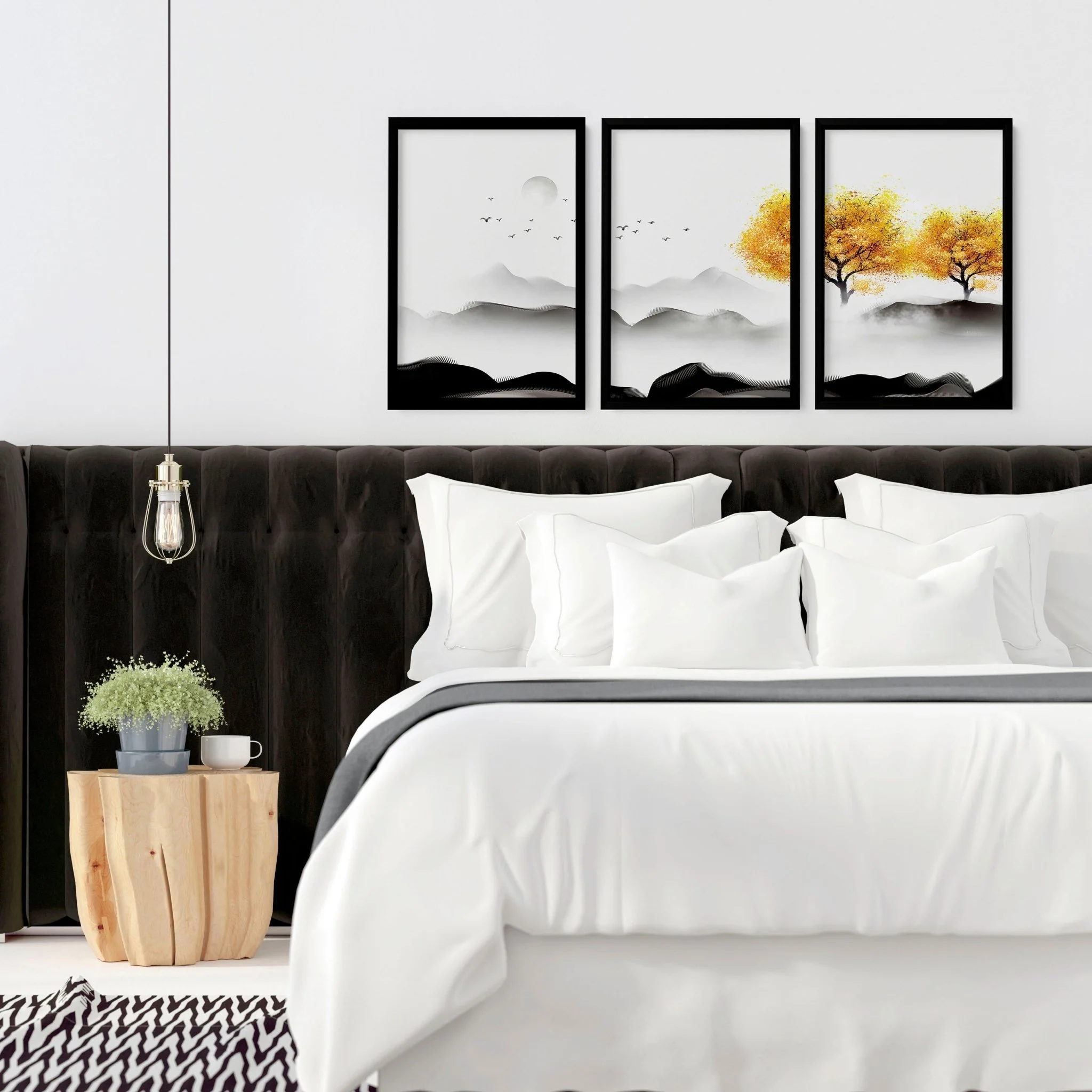 Japanese interior decor | set of 3 wall art prints for bedroom - Image 8