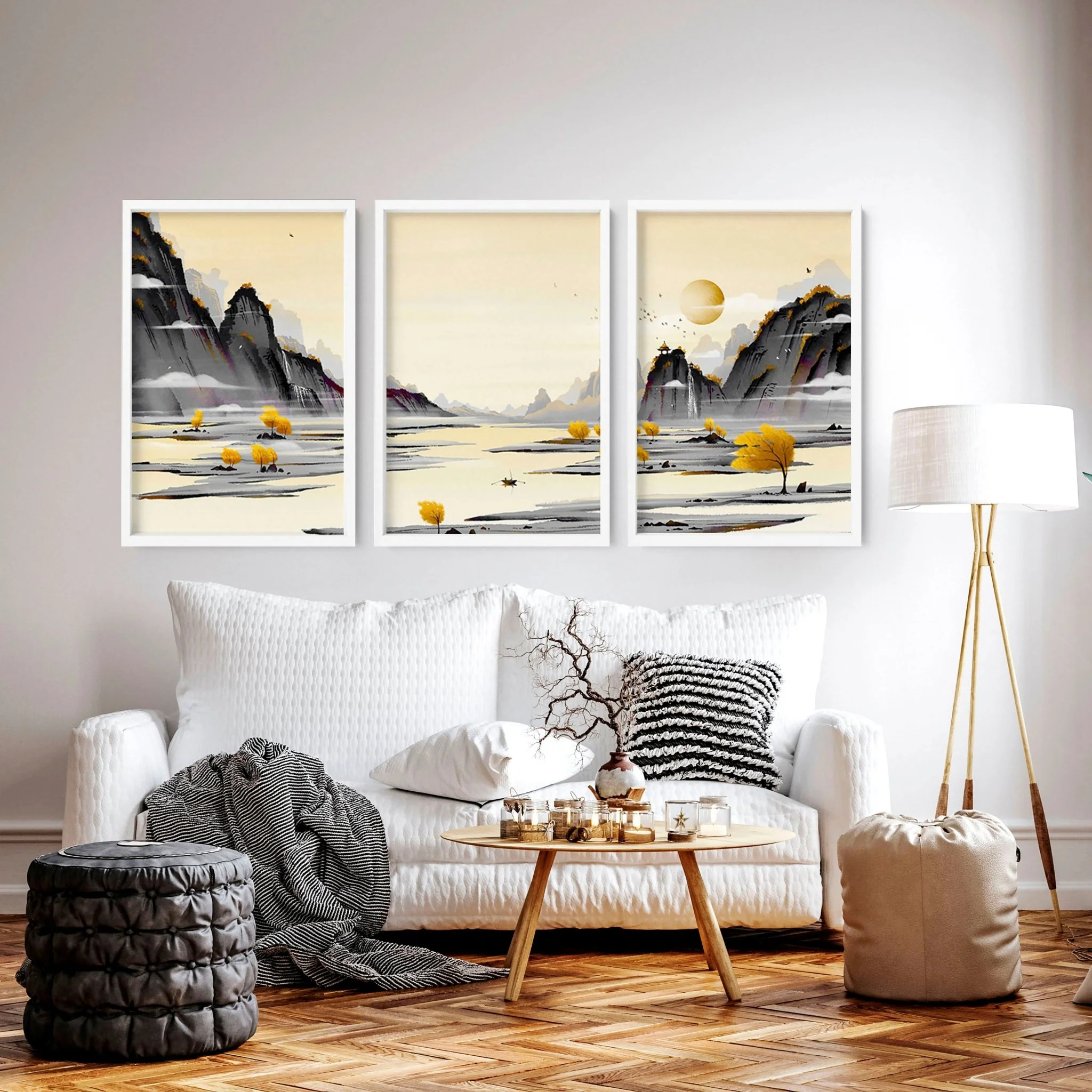 Japanese Landscape Artwork | set of 3 wall art prints - Image 3