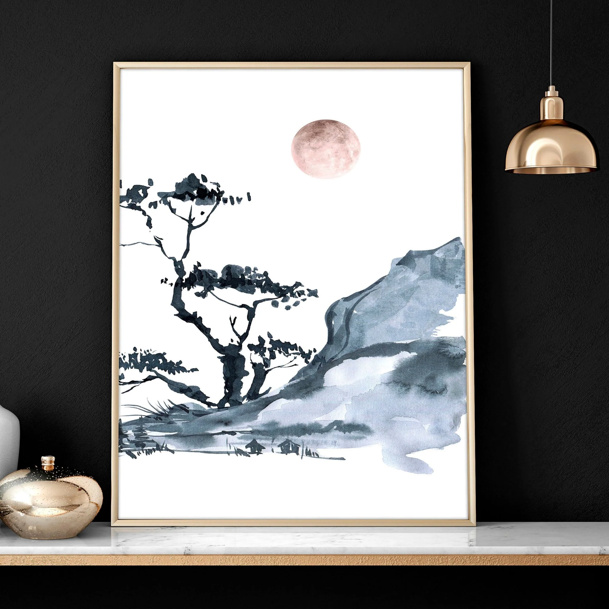 Japanese landscape painting | set of 3 Bedroom wall art - Image 7