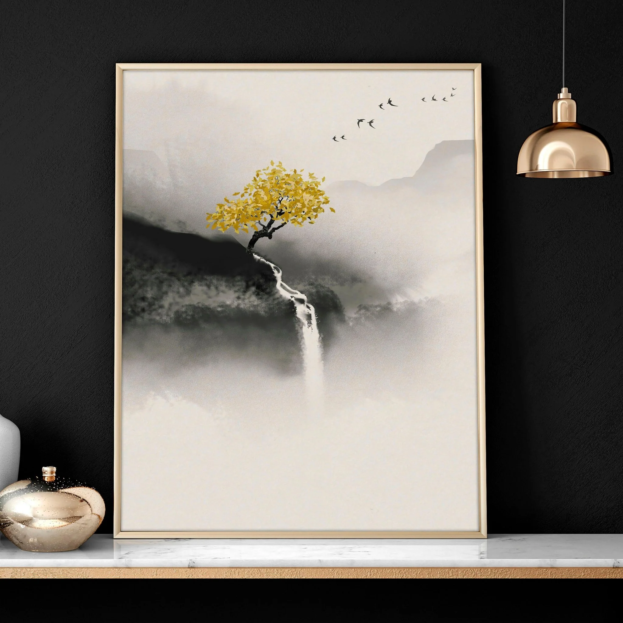 Japanese pagoda | set of 3 wall art for home office decor - Image 6