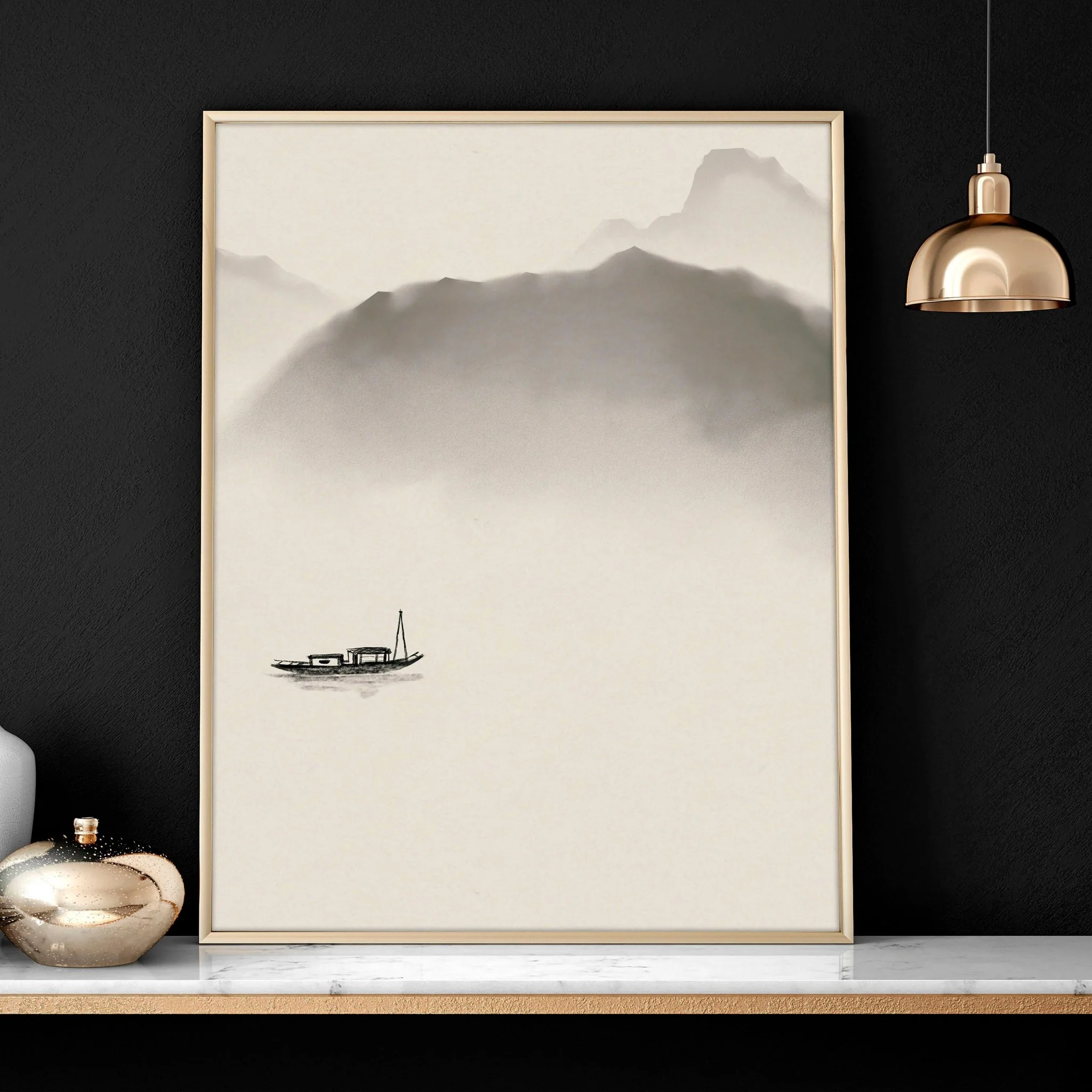 Japanese pagoda | set of 3 wall art for home office decor - Image 7