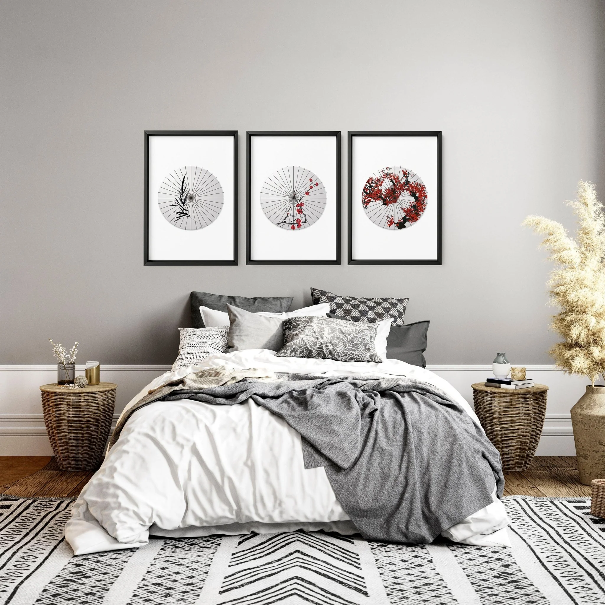 Japanese Traditional Painting | Set of 3 wall art prints - Image 2