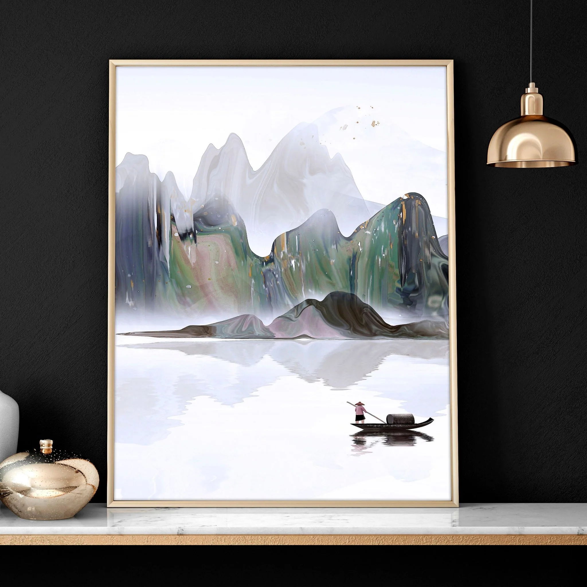 Pictures for bedrooms | set of 3 Japanese wall art prints - Image 5