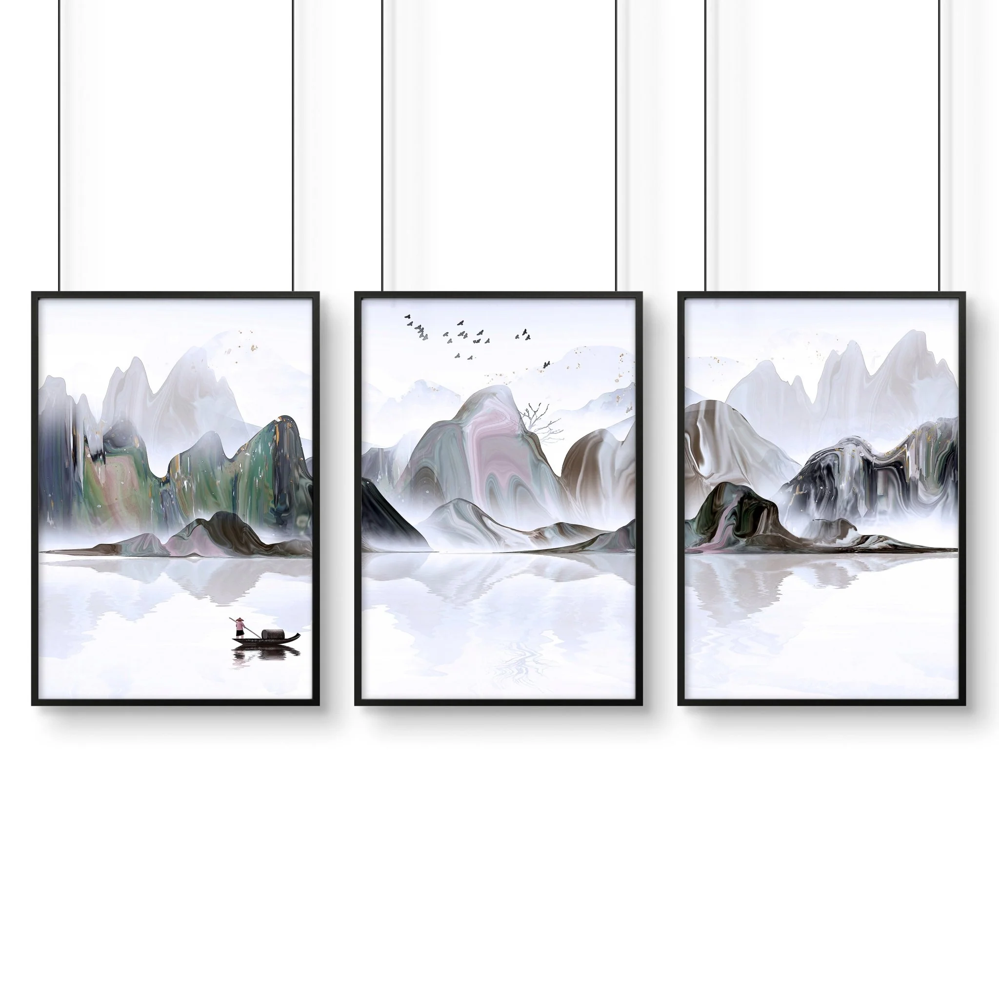 Pictures for bedrooms | set of 3 Japanese wall art prints - Image 8