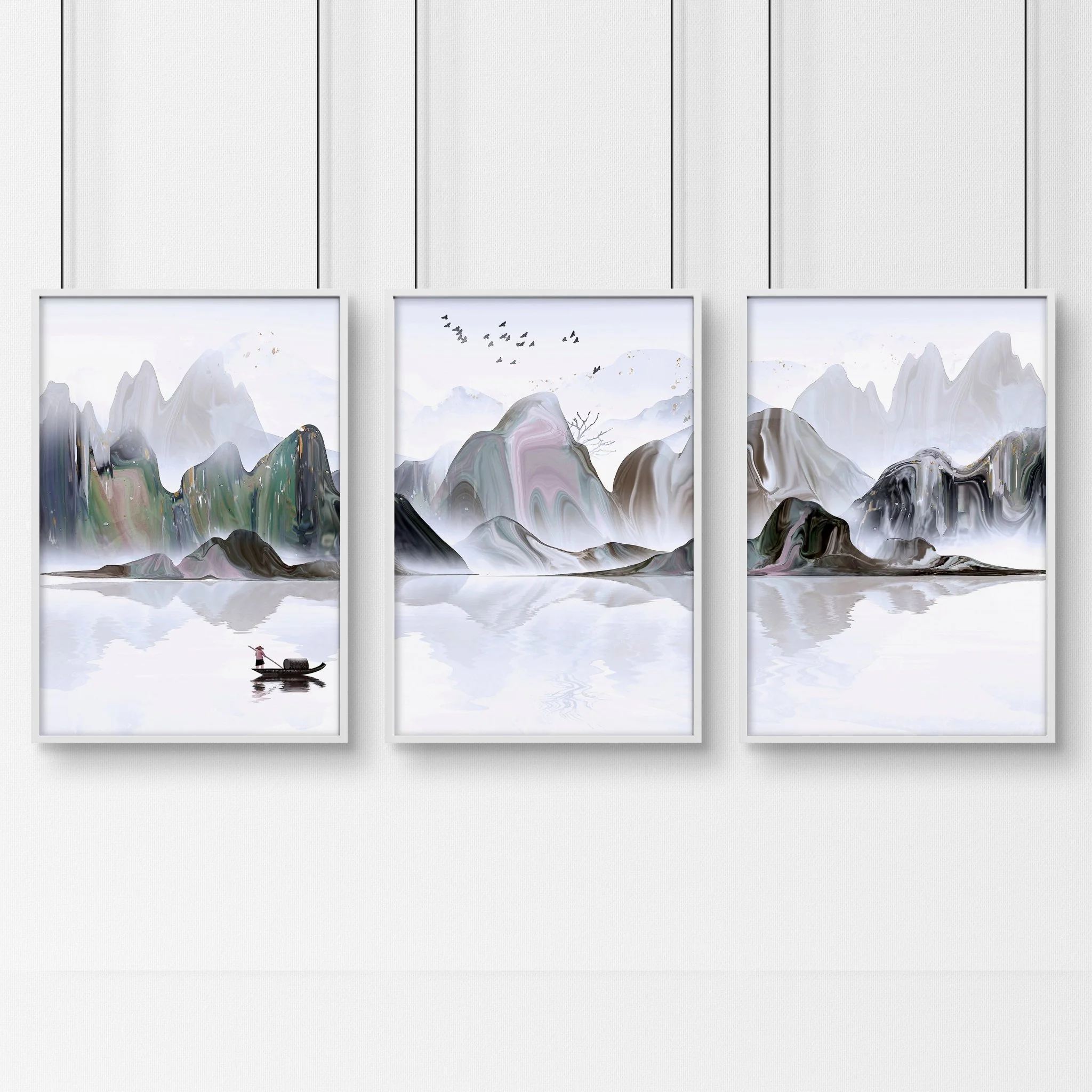 Pictures for bedrooms | set of 3 Japanese wall art prints - Image 9