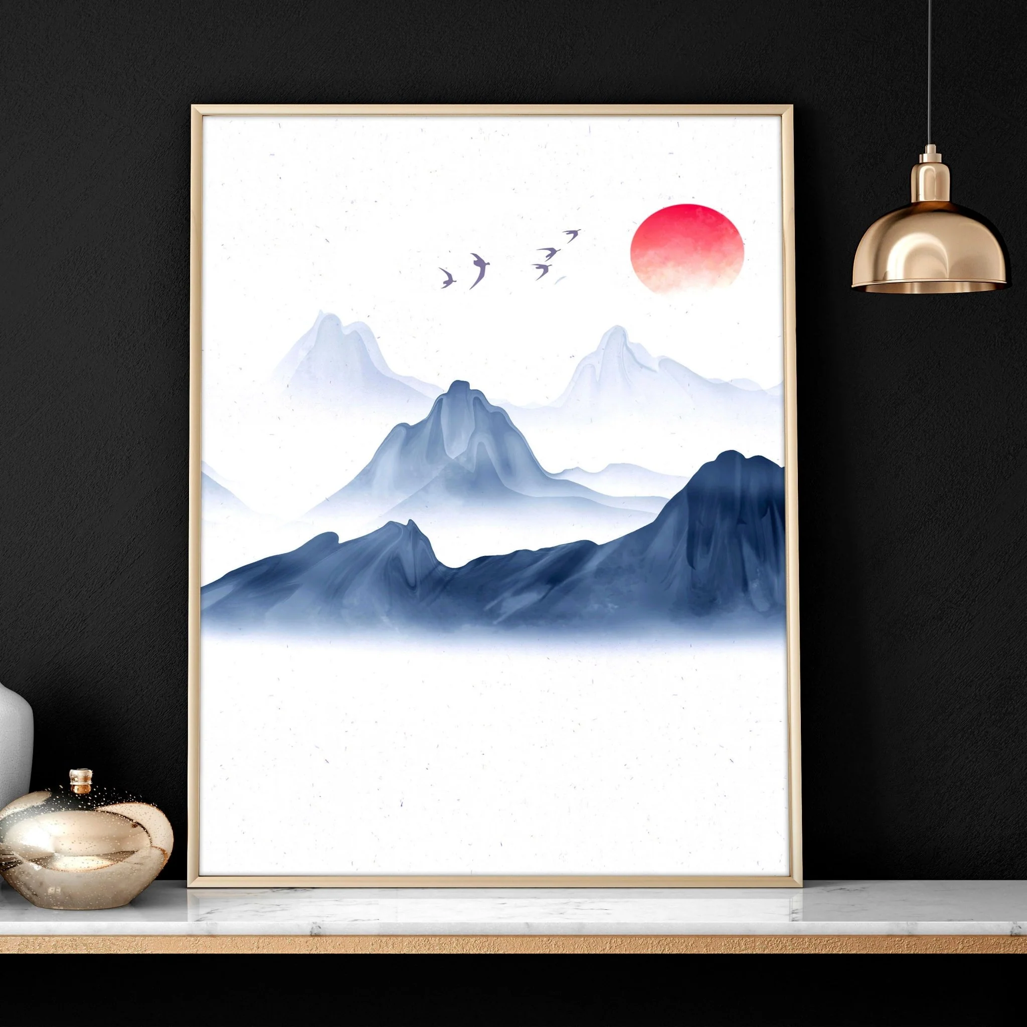Japanese wall art | set of 3 framed wall art - Image 5