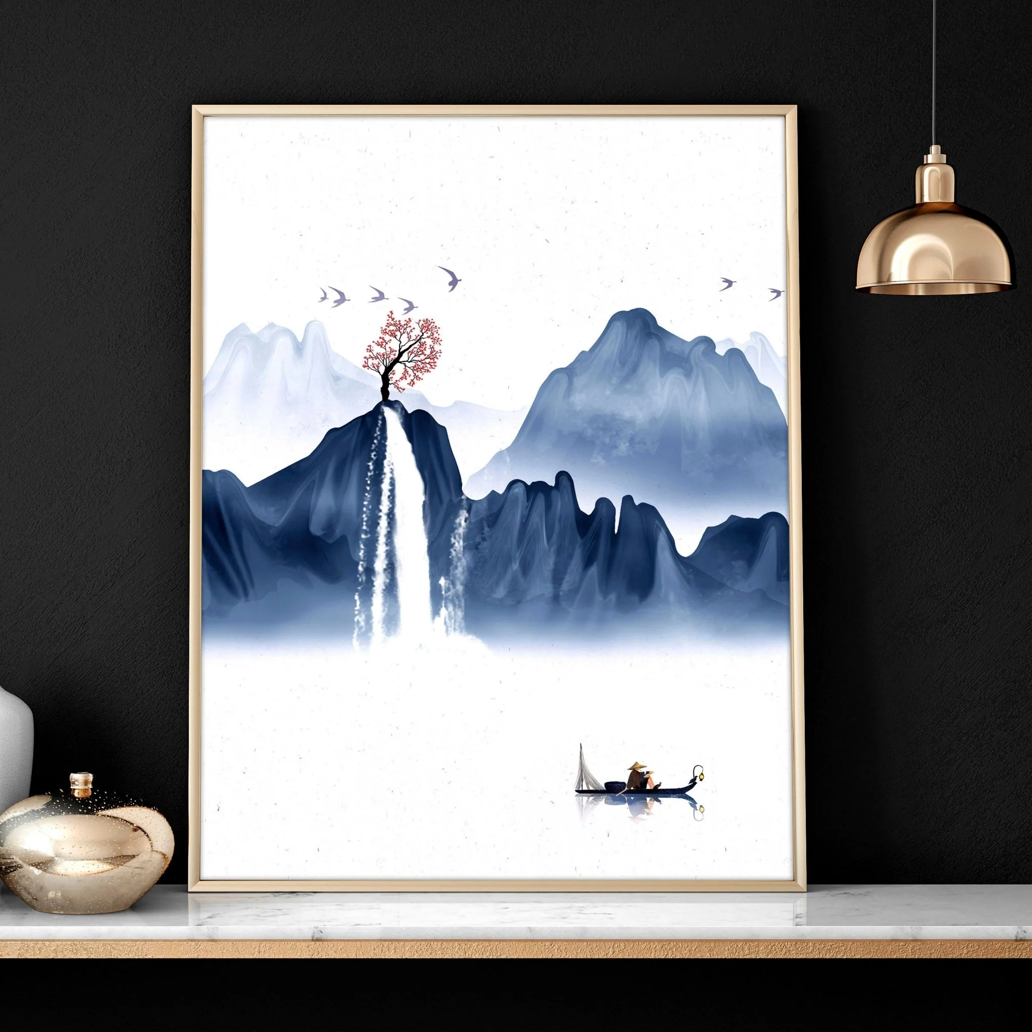 Japanese wall art | set of 3 framed wall art - Image 6