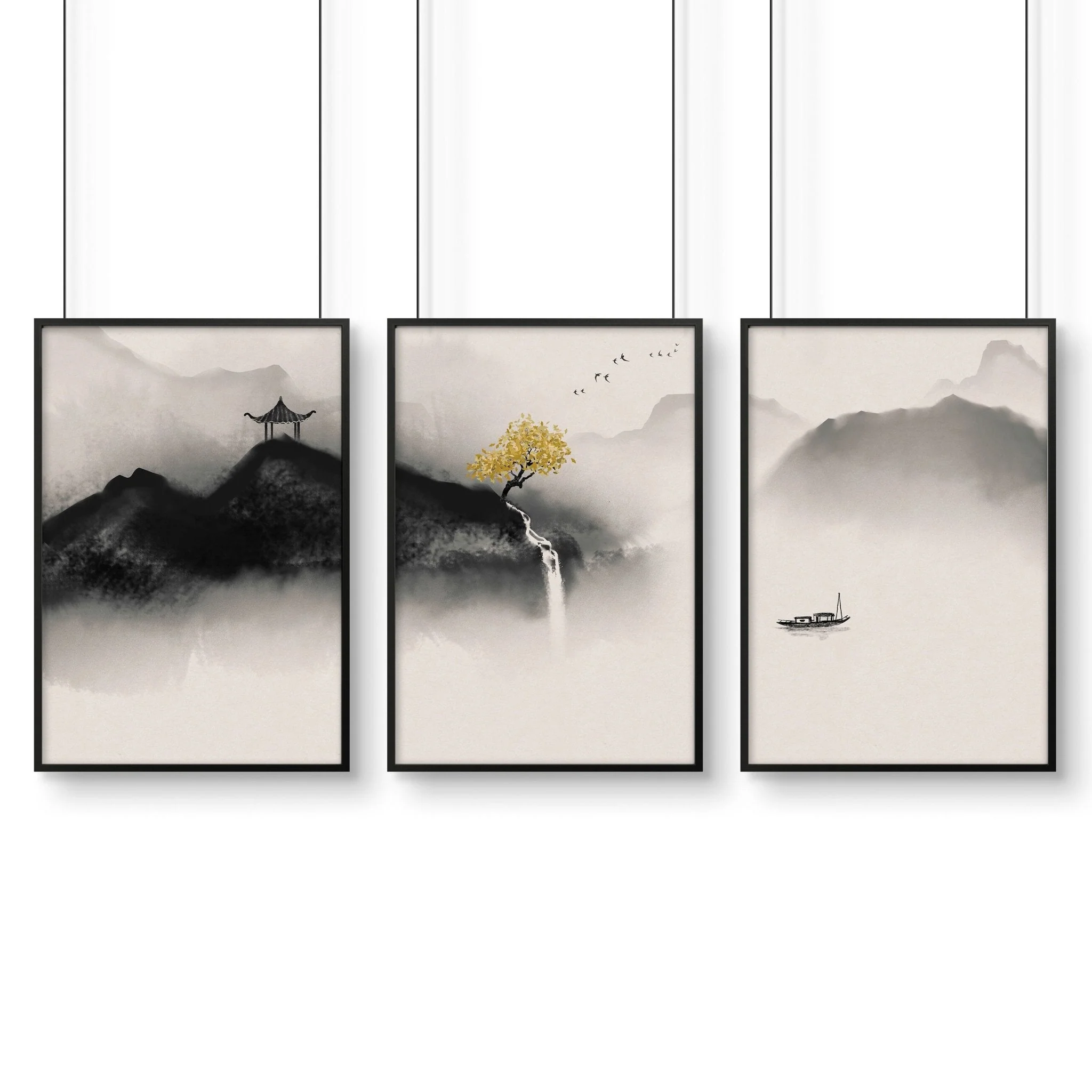 Japanese wall hanging | set of 3 wall art prints - Image 10