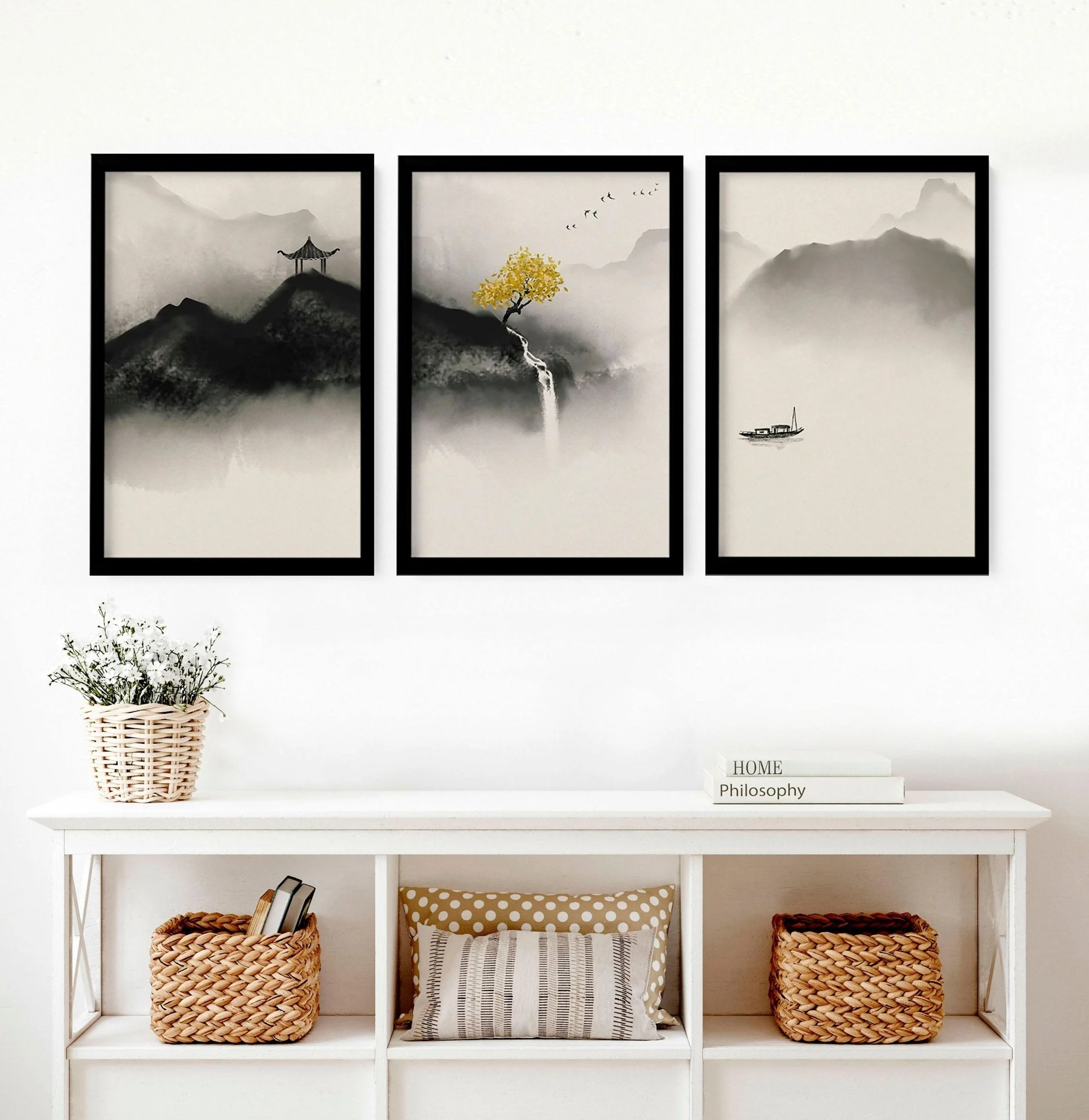 Japanese wall hanging | set of 3 wall art prints - Image 2