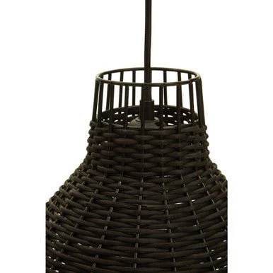 Jaya Black Rattan Pendant Lamp - Image 8