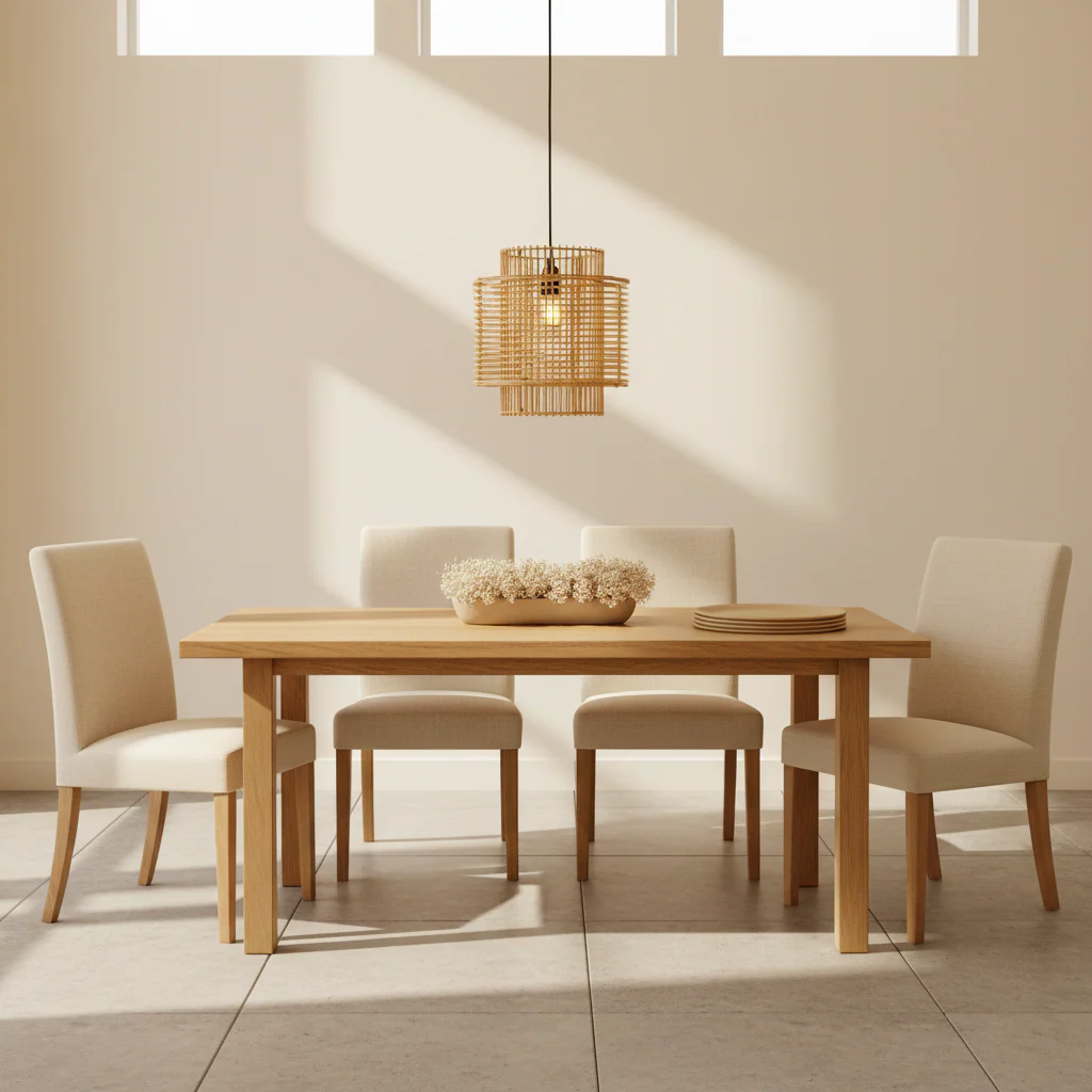 Jaya Natural Rattan Overlapping Pendant Lamp - Image 4