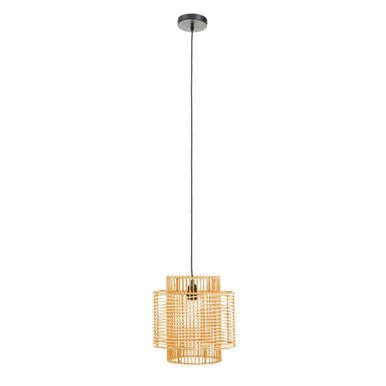Jaya Natural Rattan Overlapping Pendant Lamp - Image 9
