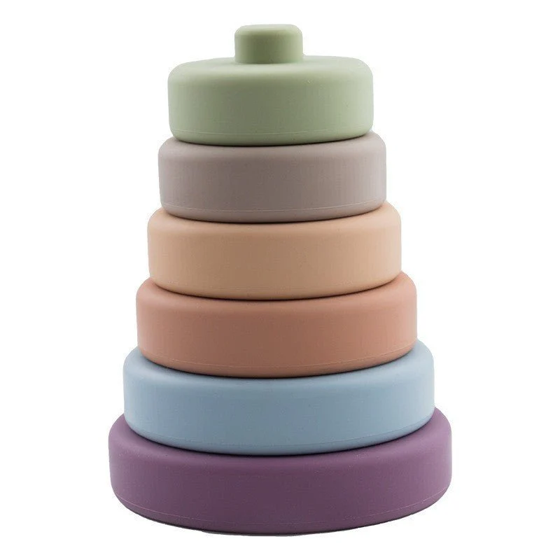 Jenga Childrens Intelligence Baby Early Education Toys Silicone Blocks - Image 5