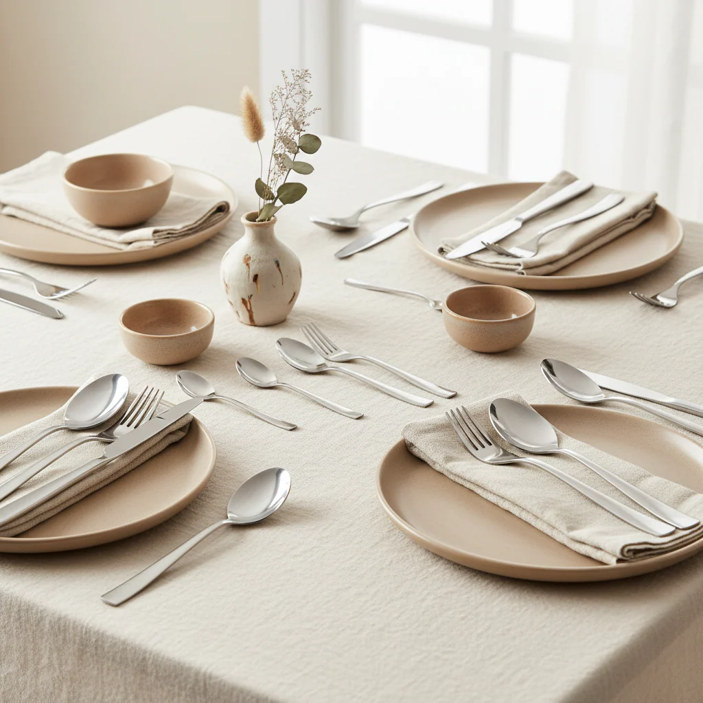 Jewel 24Pc Silver Finish Cutlery Set - Image 3