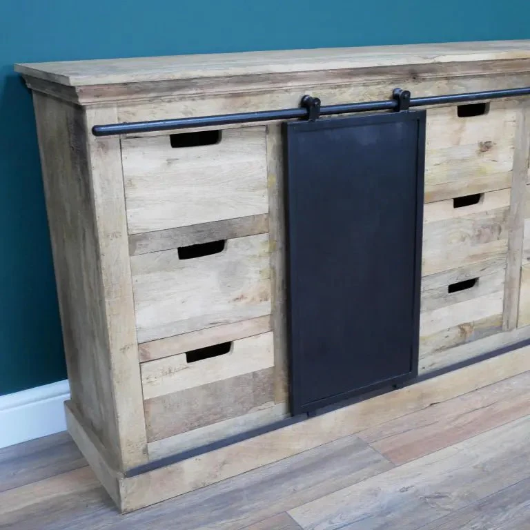 Jodhpur Loft Industrial Sideboard Cabinet Mango Wood - Image 2