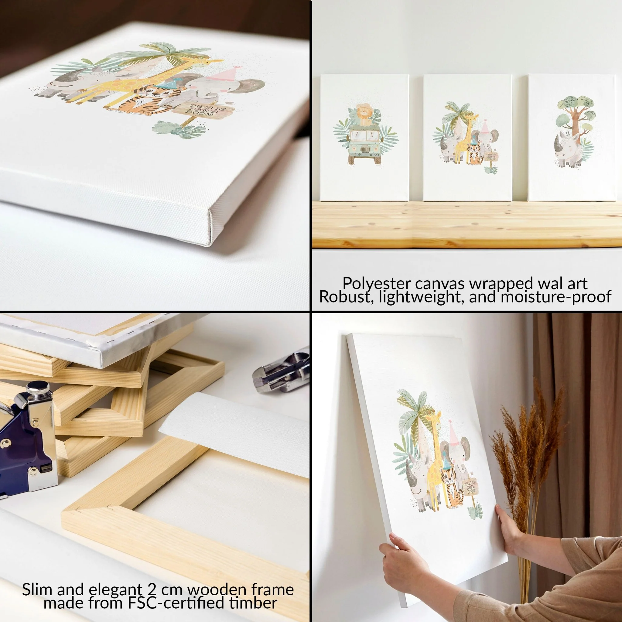 Jungle Nursery | Set of 3 wall art prints - Image 11