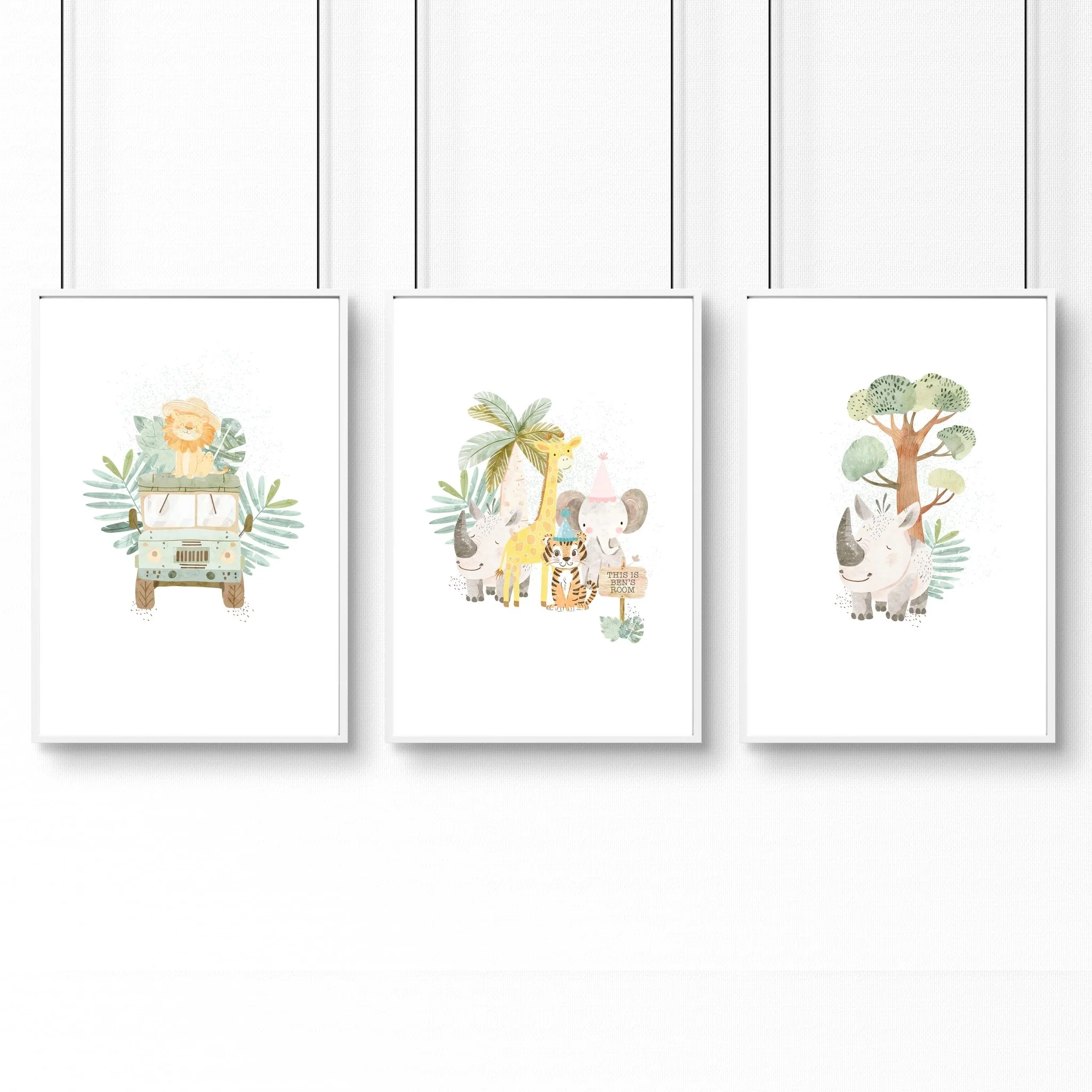 Jungle Nursery | Set of 3 wall art prints - Image 12