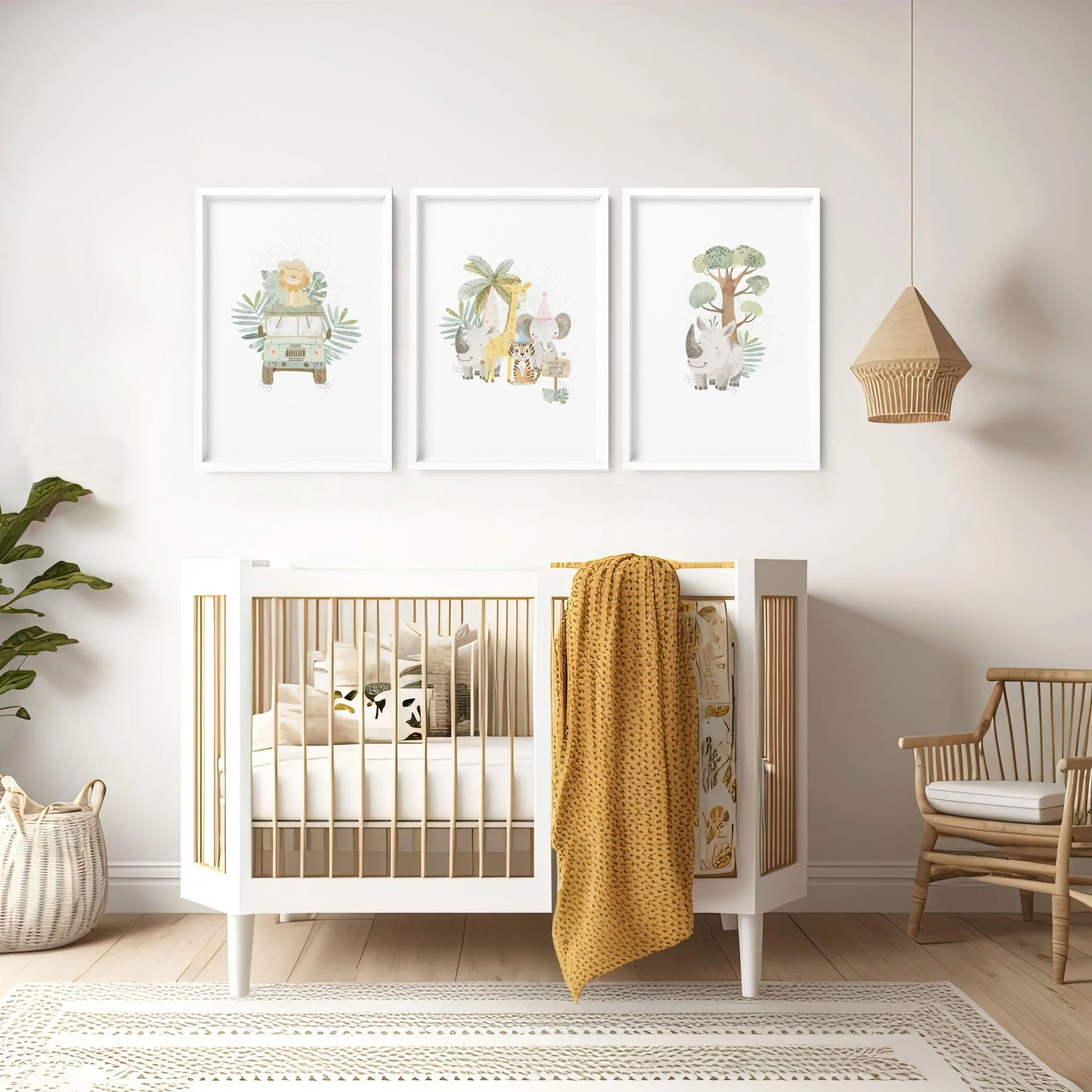 Jungle Nursery | Set of 3 wall art prints - Image 7