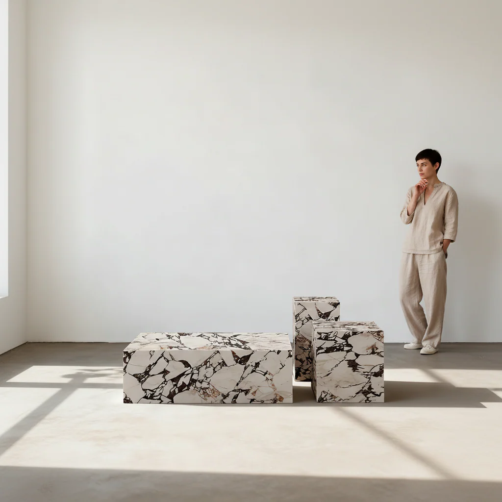 Kabelo Coffee Table Set, Sintered Stone/Marble - Image 5