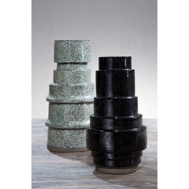 Kaga Black Earthenware Vase - Image 10