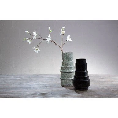 Kaga Black Earthenware Vase - Image 9