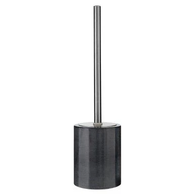 Kamal Dark Grey Marble Effect Toilet Brush - Image 5