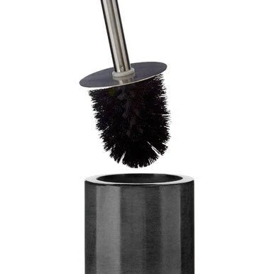 Kamal Dark Grey Marble Effect Toilet Brush - Image 7