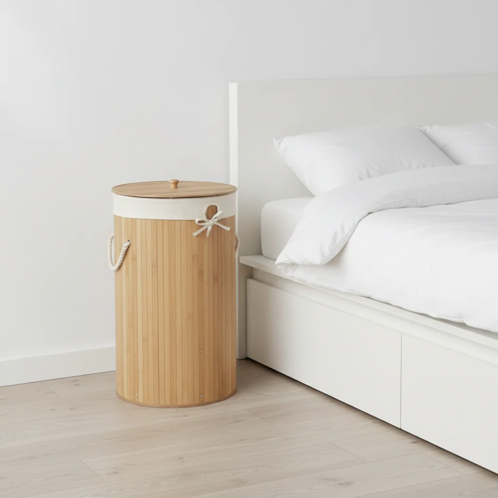 Kankyo Natural Round Laundry Hamper - Image 3