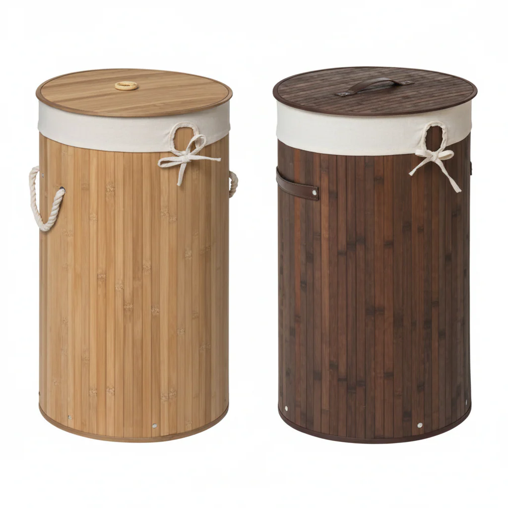 Kankyo Natural Round Laundry Hamper - Image 5
