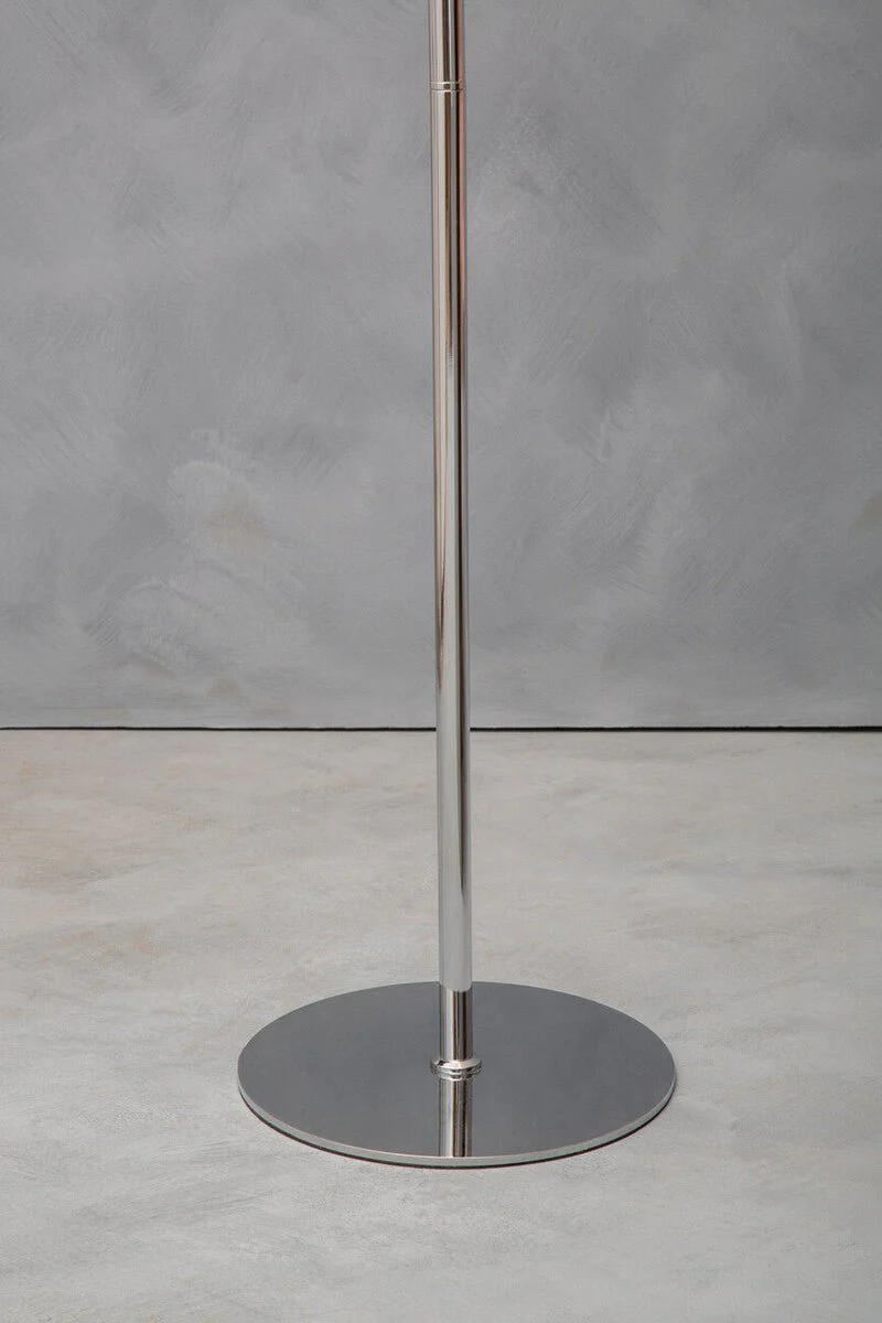 Karter Chrome Finish And White Glass Floor Lamp - Image 7