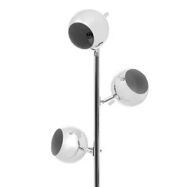 Karter Chrome Finish Table Lamp With Three Lights - Image 9