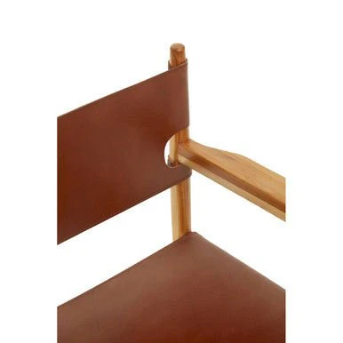 Kendari Antique Brown Leather Chair - Image 13