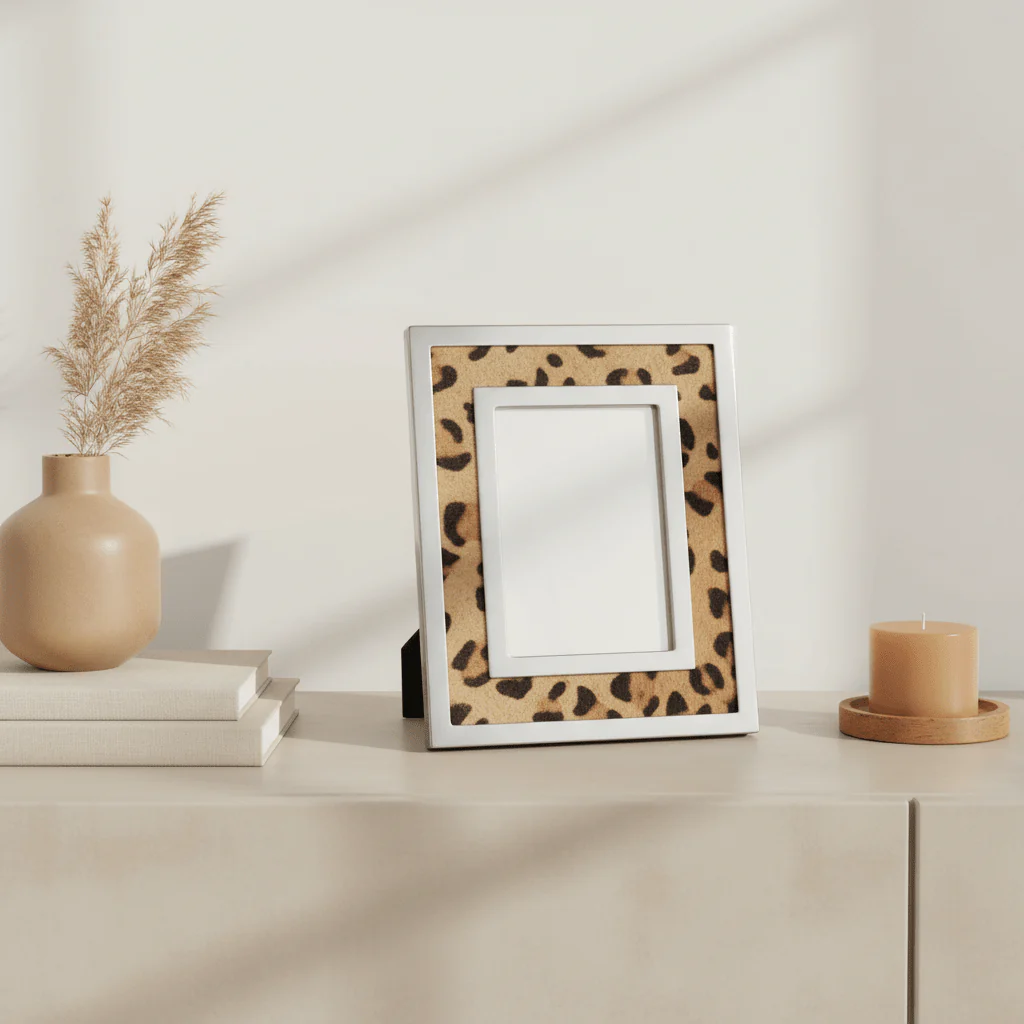 Kensington Townhouse 4 x 6 Leopard Design Photo Frame - Image 4