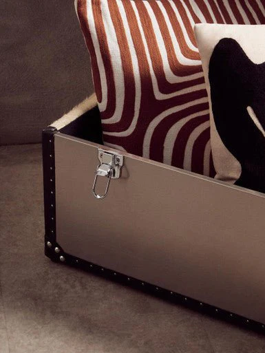 Kensington Townhouse Black And White Genuine Cowhide Storage Trunk - Image 11