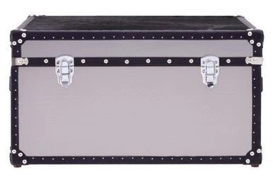Kensington Townhouse Black And White Genuine Cowhide Storage Trunk - Image 6