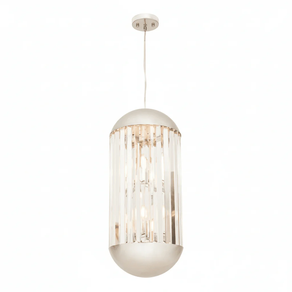 Kensington Townhouse Chrome Finish 6 Bulb Pendant Light - Image 8