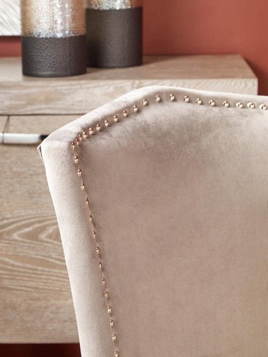 Kensington Townhouse Grey Velvet Dining Chair with Antique Legs - Image 11
