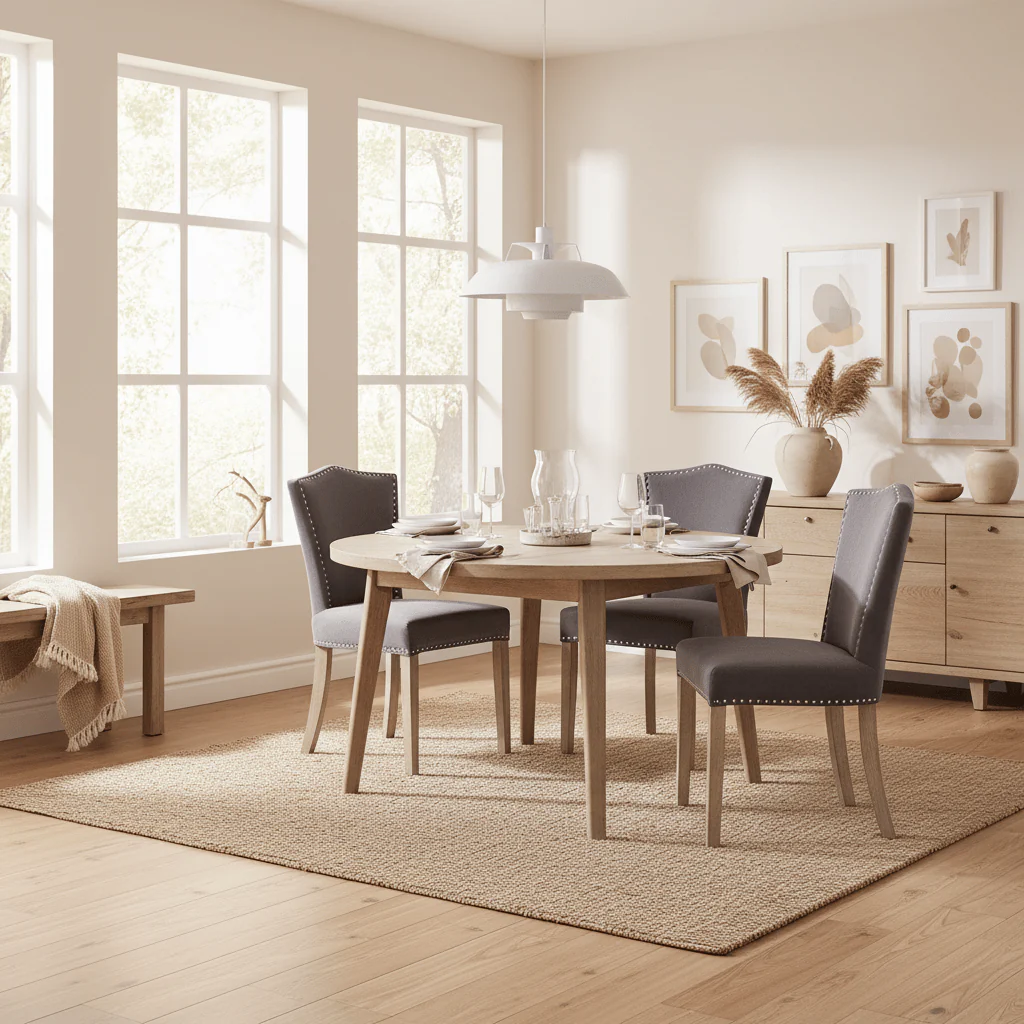 Kensington Townhouse Grey Velvet Dining Chair with Antique Legs - Image 3