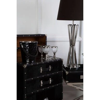 Kensington Townhouse Hair On Leather Drinks Cabinet - Image 8