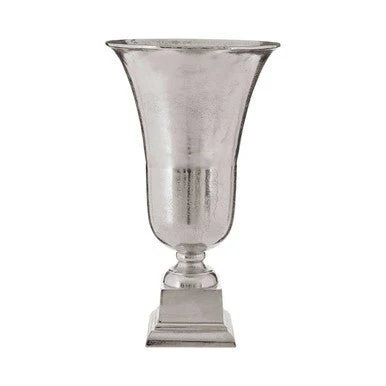 Kensington Townhouse Large Silver Finish Fluted Vase - Image 5